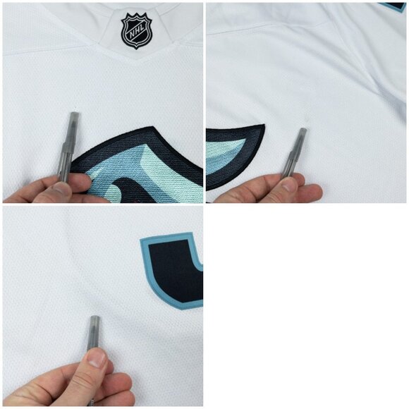 Seattle Kraken Hockey Jersey Men's 2XL Fanatics Breakaway Giordano #5 White Away - Picture 16 of 16